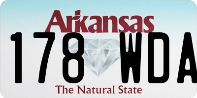 AR license plate 178WDA