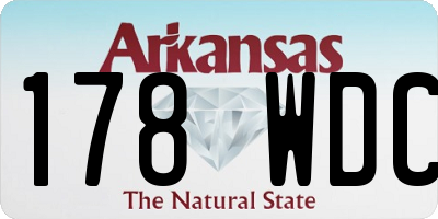 AR license plate 178WDC