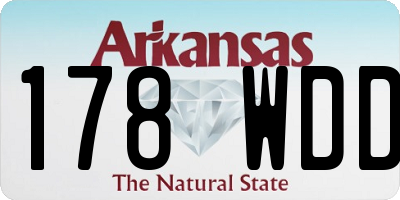 AR license plate 178WDD