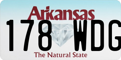 AR license plate 178WDG