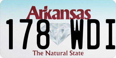 AR license plate 178WDI