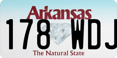 AR license plate 178WDJ