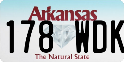 AR license plate 178WDK