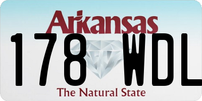 AR license plate 178WDL