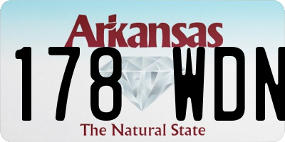 AR license plate 178WDN
