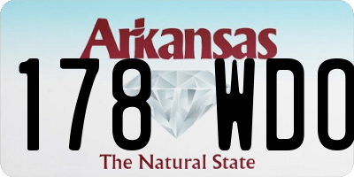 AR license plate 178WDO