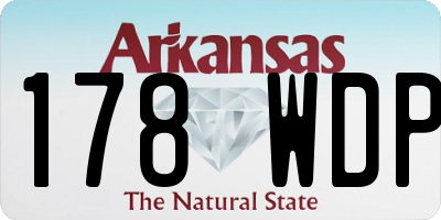 AR license plate 178WDP