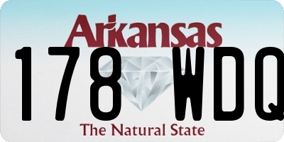 AR license plate 178WDQ