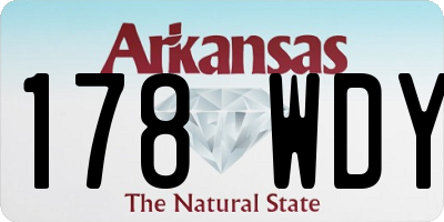 AR license plate 178WDY