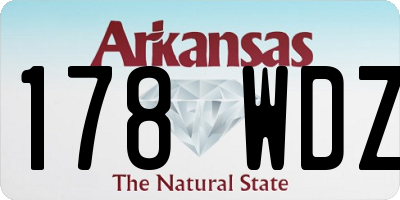 AR license plate 178WDZ