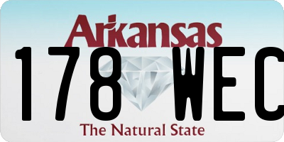 AR license plate 178WEC
