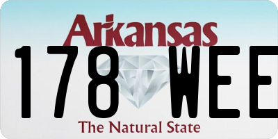 AR license plate 178WEE