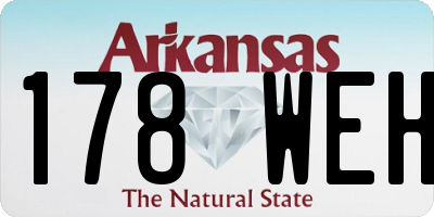 AR license plate 178WEH