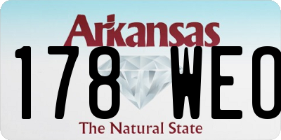 AR license plate 178WEO