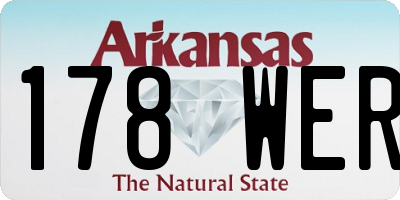 AR license plate 178WER