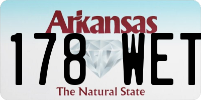 AR license plate 178WET