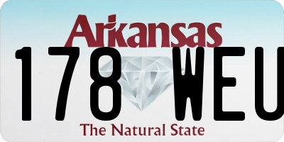 AR license plate 178WEU