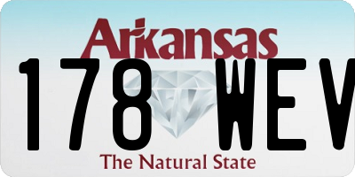 AR license plate 178WEV