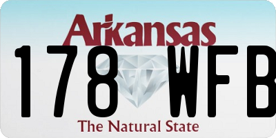 AR license plate 178WFB