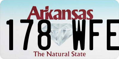 AR license plate 178WFE