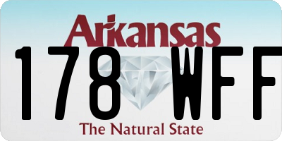 AR license plate 178WFF