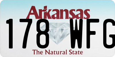 AR license plate 178WFG