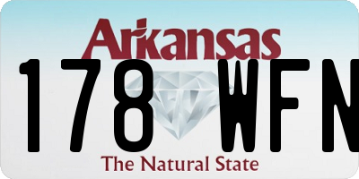 AR license plate 178WFN