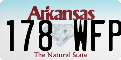 AR license plate 178WFP