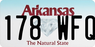 AR license plate 178WFQ