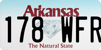 AR license plate 178WFR