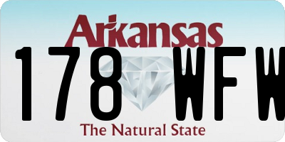 AR license plate 178WFW