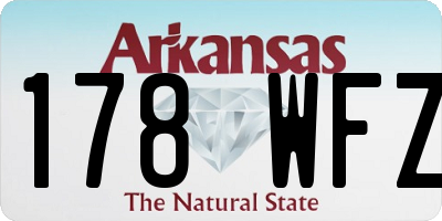 AR license plate 178WFZ