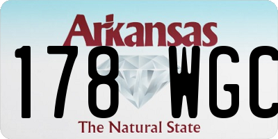 AR license plate 178WGC