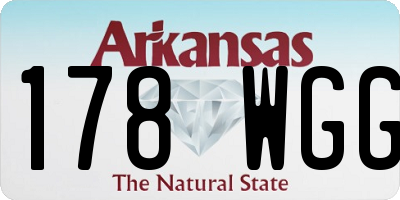 AR license plate 178WGG