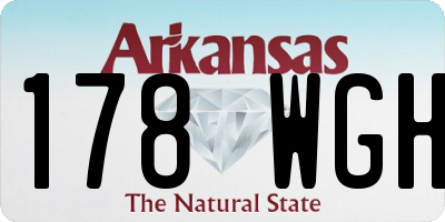 AR license plate 178WGH