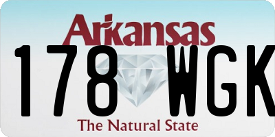 AR license plate 178WGK