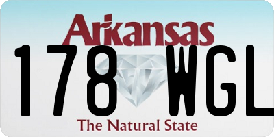 AR license plate 178WGL