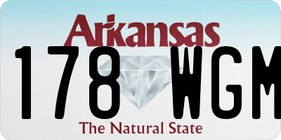 AR license plate 178WGM