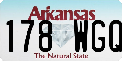 AR license plate 178WGQ