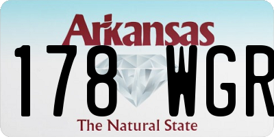 AR license plate 178WGR