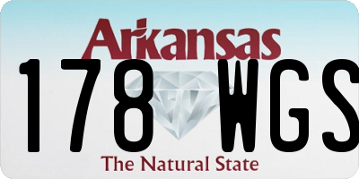 AR license plate 178WGS