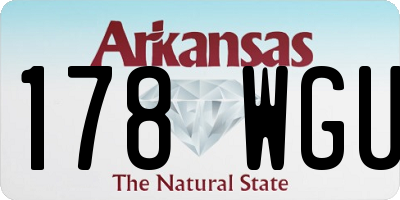 AR license plate 178WGU