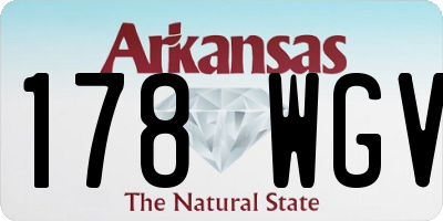 AR license plate 178WGV