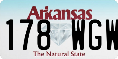 AR license plate 178WGW