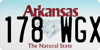 AR license plate 178WGX