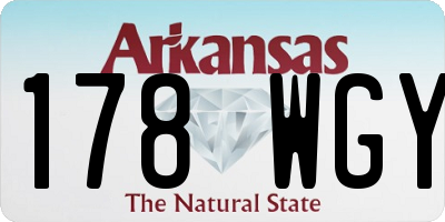AR license plate 178WGY