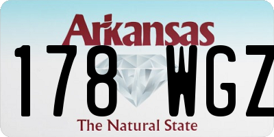 AR license plate 178WGZ
