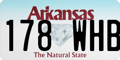 AR license plate 178WHB