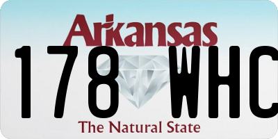 AR license plate 178WHC