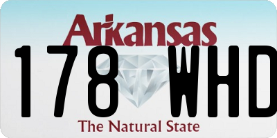 AR license plate 178WHD
